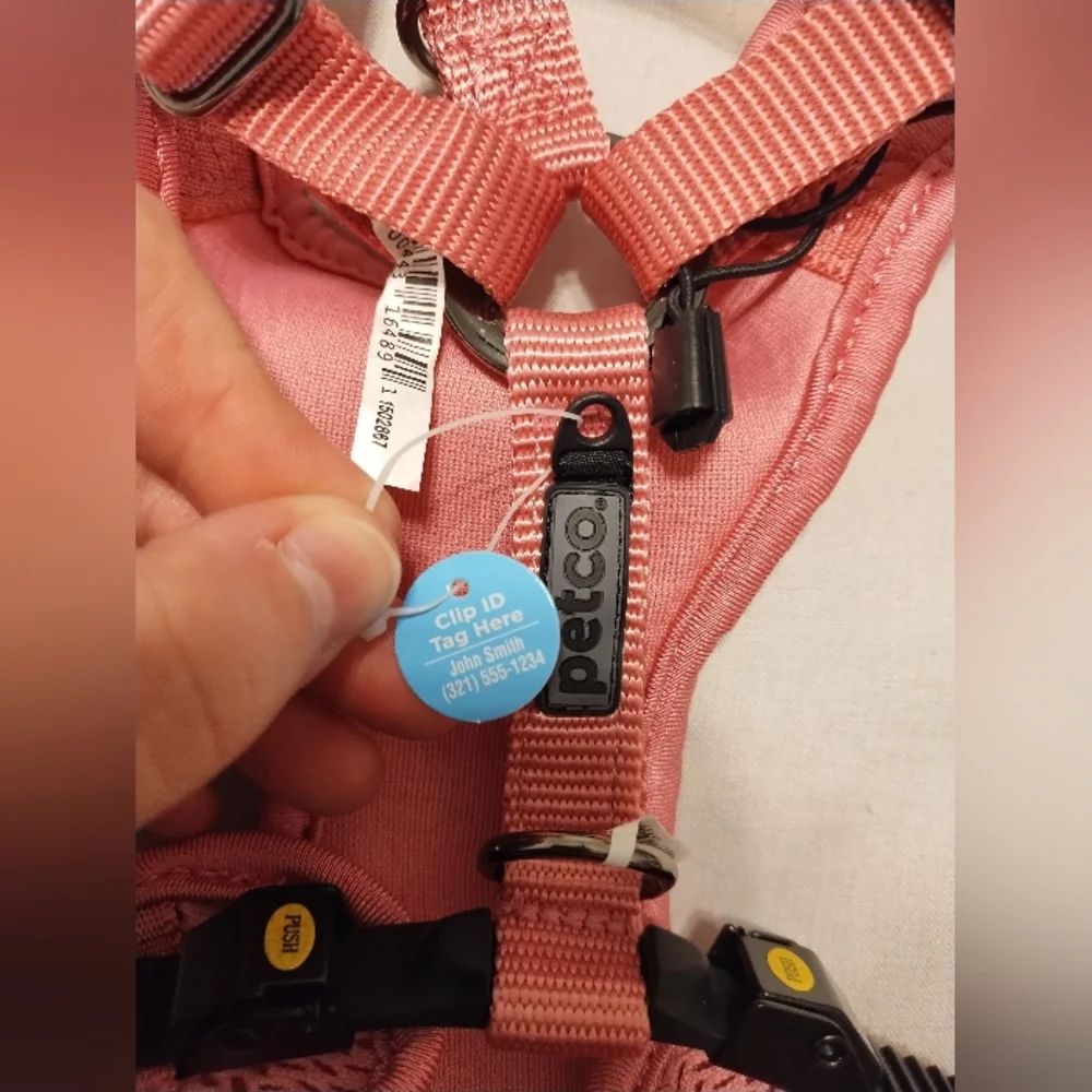 Petco Pink Adjustable Dog Harness